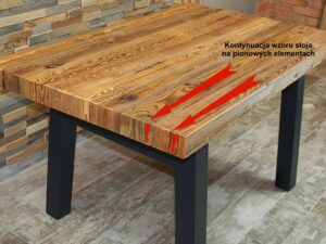 Blat ze starego drewna sosnowego