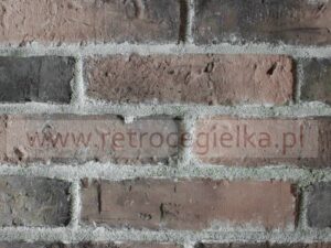 Płytki ze starej cegły - ciemnobrązowa z przebarwieniami