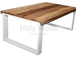 Stolik kawowy, białe nogi