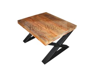 Stolik kawowy, czarne nogi typu X