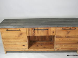 Duża szafka łazienkowa, komoda, stare drewno sosnowe (SZA_Ł/44)