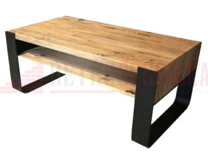 Stolik kawowy - stare drewno sosnowe, nogi typ "płoza"