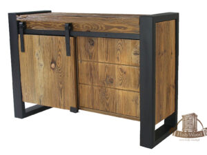 Szafka RTV, stare drewno sosnowe (RTV_11)