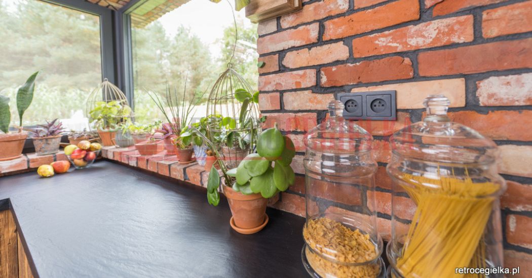 płytki z cegły w kuchni warto? 