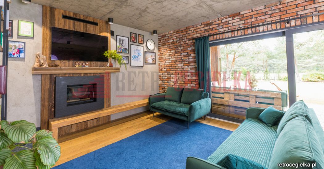 cegła dekoracyjna nadaje charakteru wnętrzu